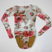 SoKali Dancewear Girl&#39;s Long Sleeve Floral Leotard Dance Leo size L - $49.99