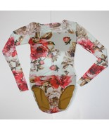 SoKali Dancewear Girl&#39;s Long Sleeve Floral Leotard Dance Leo size L - £39.30 GBP