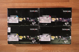 Genuine Lexmark C522 CMYK Toner Set C522,C524,C530,C532,C534 Same Day Shipping!! - £110.79 GBP