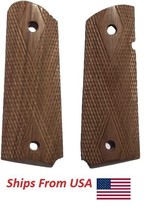 WWII US Army Original M1911 /1911 .45 Colt Walnut Wood Pistol Grips Reproduction - £16.40 GBP