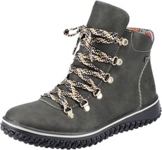 Rieker Z4233-54 Green Fur Ankle Boot Comfort shoe US 6 8 10  EU 37 39 41 - $36.99