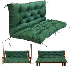 Gollense Porch Swing Cushions, 3 Seat Outdoor Swing Cushion, Dark Green - $960.08 MXN
