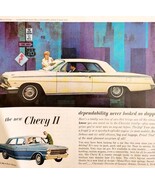 1961 62 Chevy II 300 Sedan &amp; Impala Advertisement Automobilia Chevrolet ... - $549.13 MXN