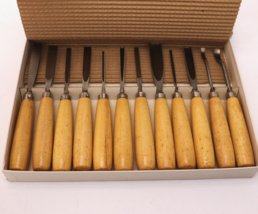 Henry Taylor Acorn Series Acorn Works 12pcs Wood Carving Tools with Original Box - £188.38 GBP