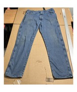 Old Mill Men&#39;s Size 40X34 Blue Denim Jeans, Straight Leg Work Pants, Rig... - $19.80