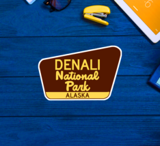 Denali National Park Alaska Travel Sticker Decal 3.75&quot; Vinyl - £4.32 GBP