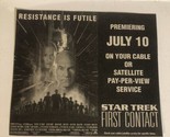 Star Trek First Contact TV Guide Print Ad Patrick Stewart Brent Spinner ... - $5.93