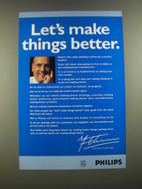 1995 Philips Electronics Ad - Let's make things better - $18.49