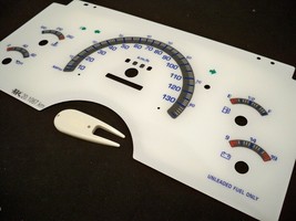 For 1994 Chevy S10 Blazer Manual MT Kilometers White Face Glow Through Gauges - £31.60 GBP