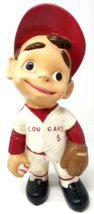 Baseball Player Statue Figurine SIU Large Painted Atlantic Mold Red White 1974 - £13.62 GBP
