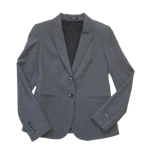 NWT Theory Nichelle Blazer in Charcoal Gray Sevona Stretch Wool Jacket 4 - $108.90