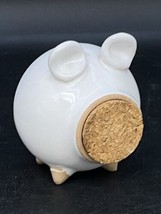 Crate &amp; Barrel Oink White Pig Cork Snout Salt Shaker SINGLE 1 Hole - £6.88 GBP