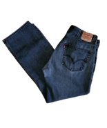 Levis 501 Jeans Straight Fit Charcoal Black Cotton Denim Size 32x32 Fits 35x30 - $20.74