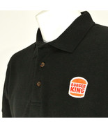 BURGER KING Employee Uniform Polo Shirt Black Size L Large NEW - £20.04 GBP