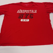 Aéropostale Men’s Red NYC Graphic Cotton Long Sleeve Pullover T-Shirt Size XL image 10