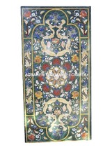 Green Marble Dining Room Table Top Pietradura Gem Inlay Patio Mosaic Decor H3012 - £2,155.74 GBP+