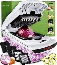 Fullstar Vegetable Chopper - Slicer Dicer Cutter 4 in 1 White - £35.17 GBP