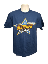 Authentic WWE 2016 Summer Slam Brooklyn New York Adult Medium Blue TShirt - $19.80