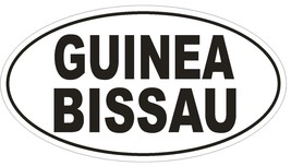 Guinea Bissau Oval Bumper Sticker or Helmet Sticker D2240 Euro Oval Country Code - $1.39+