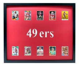 San Francisco 49ers Framed 10 Football Card Collage Lot Montana Rice Young Craig - £169.79 GBP