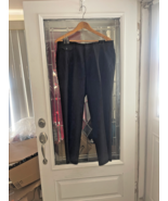 Haggar Black Pants Mens 36 x 30 Pockets Career Pleated - $294.74 MXN