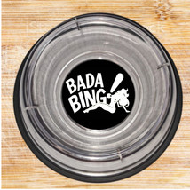 Bada Bing The Sopranos Strip Club Pet Bowl Dog Cat Food Drink Clear holds 14oz. - £11.50 GBP