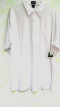 Men&#39;s NWT White XL Short Sleeve 3 button 1 pocket Polo Shirt Flying Colo... - £11.76 GBP