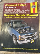Haynes Repair Manual Chevrolet &amp; GMC Pick-ups 1988-1998 2WD And 4WD 24065 - £11.05 GBP