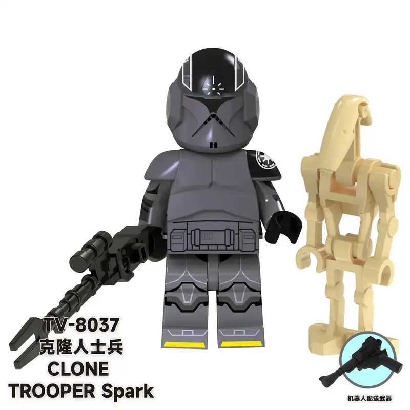 TV6105 Space Wars Clone Commander Heavy Trooper Shadow Scout Troopers plastic Ac - $10.15