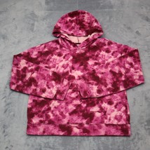 Old Navy Sweater Girls XL Pink Tie Dye Long Sleeve Pocket Pull Over Hoodie - £20.23 GBP