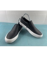 Vans OTW Off The Wall Sneakers Women 7M Shoes Black Perforated Leather S... - $37.78 CAD