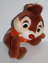 Disneyland Walt Disney World Chip DALE Red Nose Chipmunk 8&quot; Plush Stuffed Shirt - £11.47 GBP