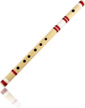 17 Inch Authentic Indian Wooden Bamboo Sideflute In &#39;G&#39; Key Fipple Woodwind - £35.51 GBP