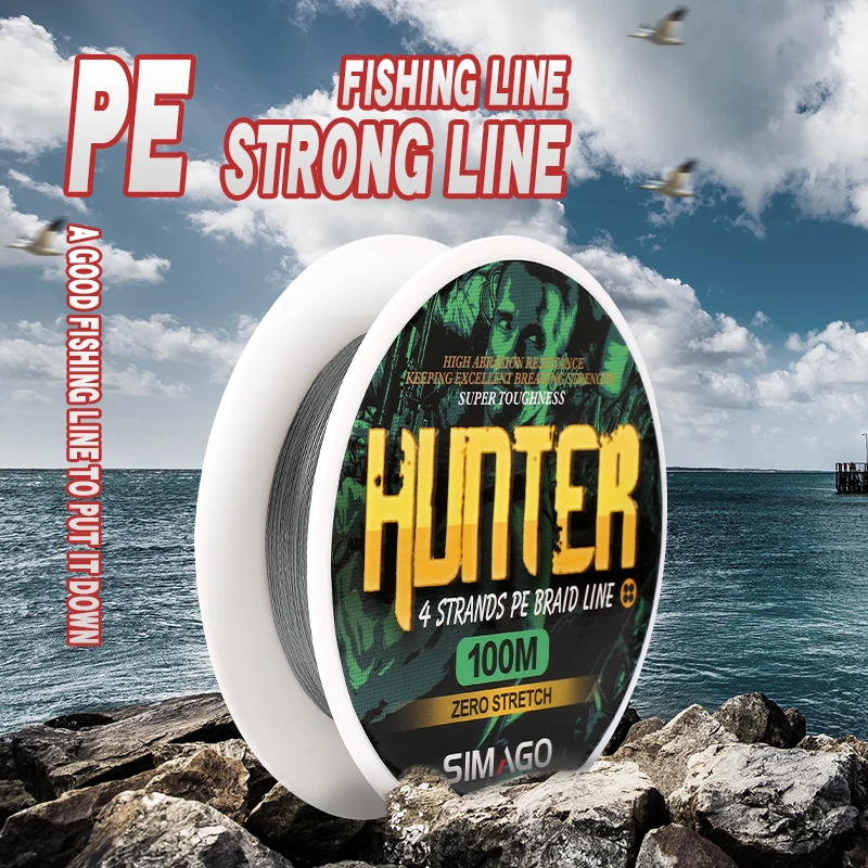 Simago 4X Braided Fishing Line 100M Super Strong Japan Multifilament PE line car - $33.48