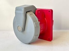 Hubbell HBL460R7W 60 A 480 V 3-Pole/4-Wire IEC Watertight Receptacle - $5,400.14 MXN