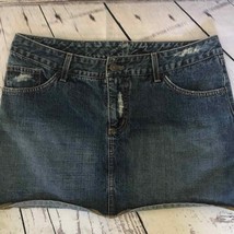 Sinister denim distressed jean skirt - £11.92 GBP
