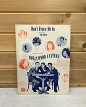 Antique Sheet Music Don&#39;t Fence Me In Cole Porter Hollywood Canteen Vint... - $19.99