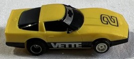 Tyco Chevy Corvette Vette HO Slot Car #2 Yellow / Black - $19.75