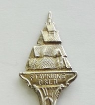 Collector Souvenir Spoon Norway Oslo Stavkirke Stave Church Figural - £11.98 GBP