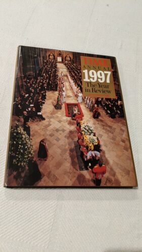 Time Hardcover - Annual 1997 the Year in Review, Includes Princess Diana... - $4.49