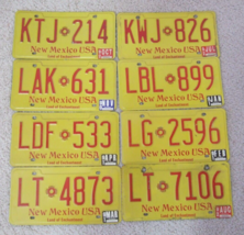 Your Choice From 8 New Mexico License Plates Issued Mid 1988 - Late 1990 - £11.50 GBP