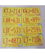 YOUR CHOICE FROM 8  NEW MEXICO LICENSE PLATES  ISSUED MID 1988 - LATE 1990 - £11.32 GBP