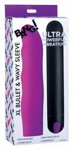 Bang! Xl Bullet &amp; Wavy Silicone Sleeve 8 Inch Rechargeable Vibrator - £36.81 GBP