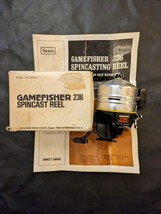 Game Fisher 236 Spin Cast Reel Sears Roebuck Box Instructions Ted Willia... - $50.92