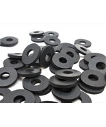 3/8&quot; ID x 1&quot; x 1/8&quot; Thick  Black Rubber Flat Washers  Various Package Sizes - £10.24 GBP+