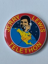 Vintage Jerry Lewis Labor Day Telethon Pin Back Button - $9.89