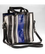 Sac À Main Shopping Bazar XS Deux En Un Balenciaga Noir/Blanc/Bleu - $11,457.98 MXN