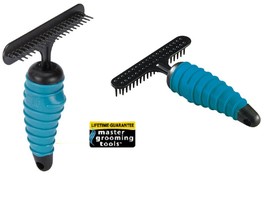 Master Grooming Tools Short Pin Undercoat Rake Mat Breaker Coat Hair de-Shed - £14.38 GBP