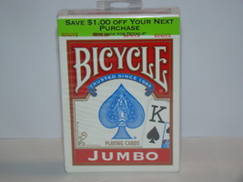 BICYCLE - JUMBO PLAYING CARDS (New) - $10.00
