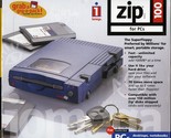 IOMEGA ZIP 100 FOR FOR PC&#39;S PARALLEL PORT EXTERNAL DRIVE P100P2 NEVER USED - $79.95